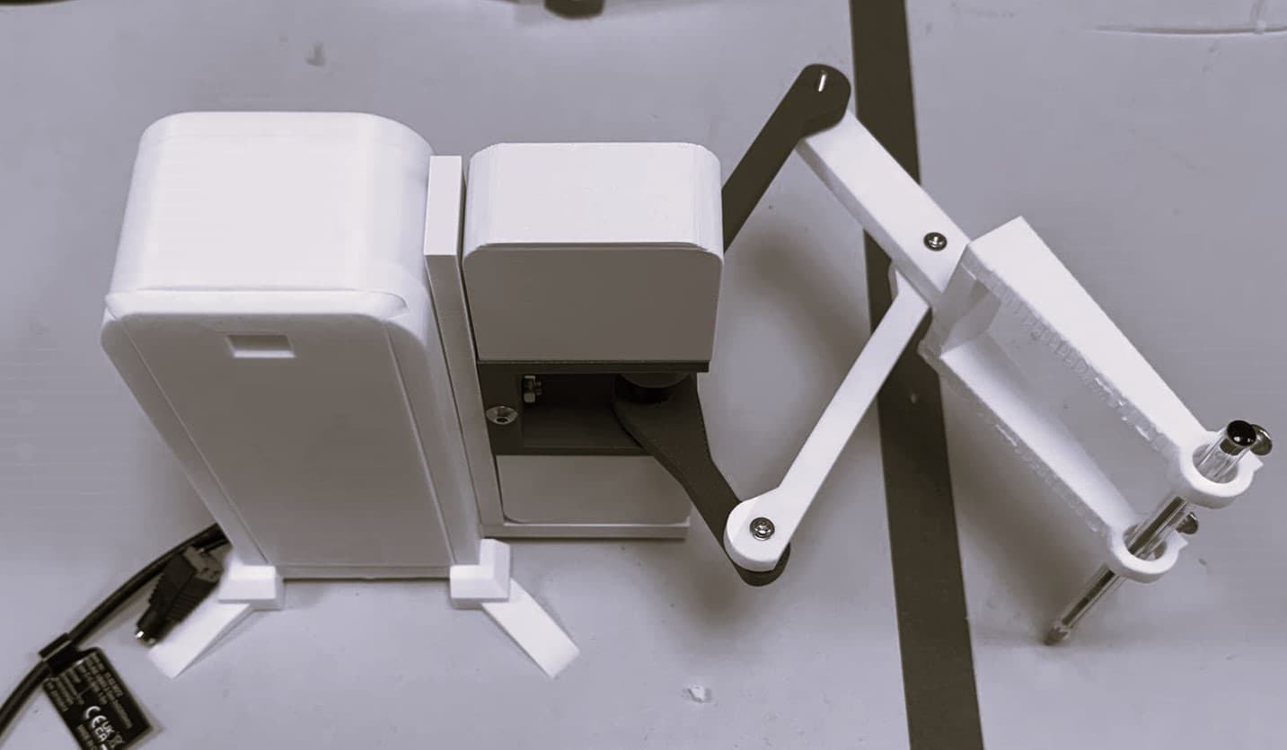2DOF Drawing Robotic Arm, photo from its repository