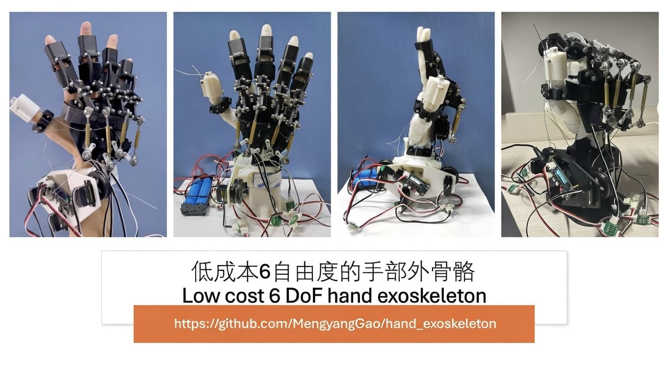 Hand Exoskeleton, photo from its repository