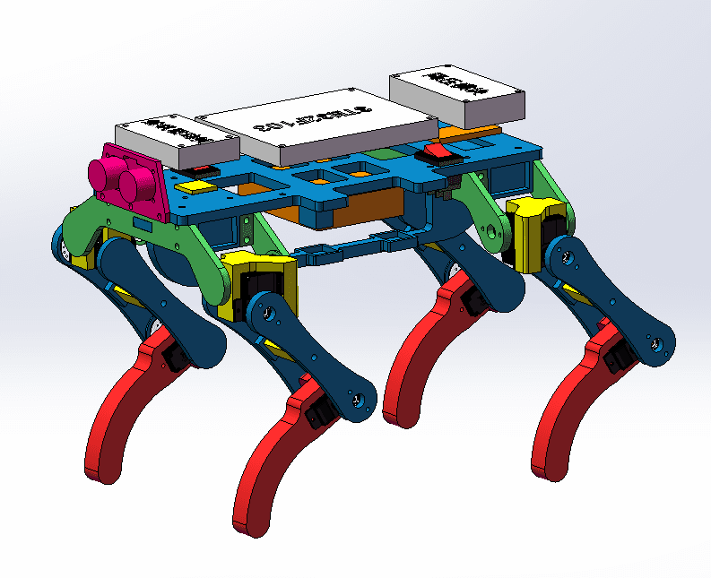 SCS0009 servo quadruped robot model