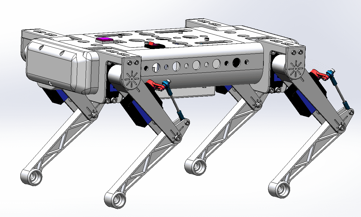 SPT5425 servo quadruped robot model