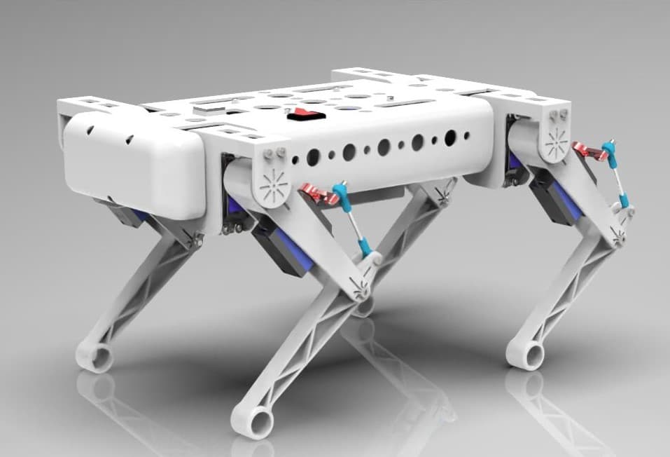 12-DOF Quadruped Robot, photo from its repository